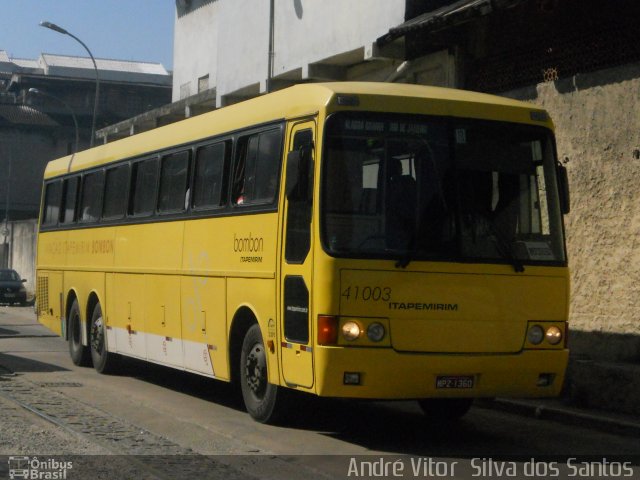 Viação Itapemirim 41003 na cidade de Rio de Janeiro, Rio de Janeiro, Brasil, por André Vitor  Silva dos Santos. ID da foto: 1127530.