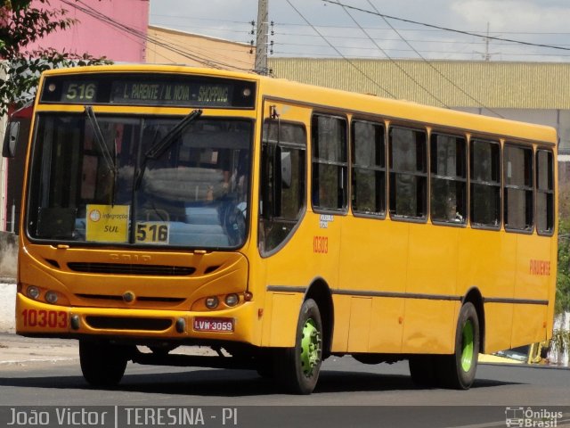 Viação Piauiense 10303 na cidade de Teresina, Piauí, Brasil, por João Victor. ID da foto: 1164774.