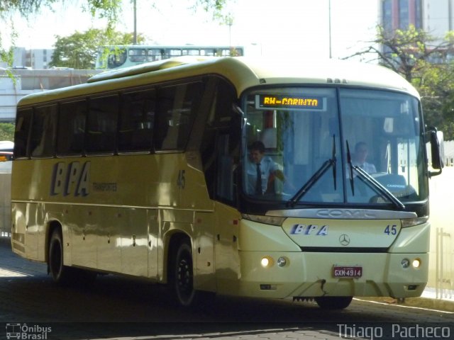 BPA Transportes 45 na cidade de Belo Horizonte, Minas Gerais, Brasil, por Thiago  Pacheco. Número da foto: #1164138.
