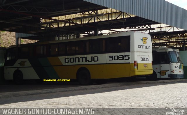 Empresa Gontijo de Transportes 3035 na cidade de Contagem, Minas Gerais, Brasil, por Wagner Gontijo Várzea da Palma-mg. ID da foto: 1166199.