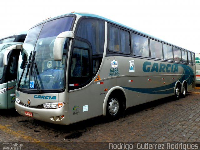Viação Garcia 6486 na cidade de Londrina, Paraná, Brasil, por Rodrigo  Gutierrez Rodrigues. Número da foto: #1167611.