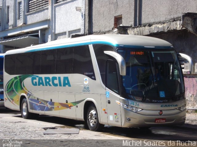 Viação Garcia 7436 na cidade de Rio de Janeiro, Rio de Janeiro, Brasil, por Michel Soares da Rocha. ID da foto: 1167683.