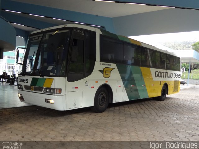Empresa Gontijo de Transportes 3885 na cidade de Itabira, Minas Gerais, Brasil, por Igor  Rodrigues. Número da foto: #1167643.