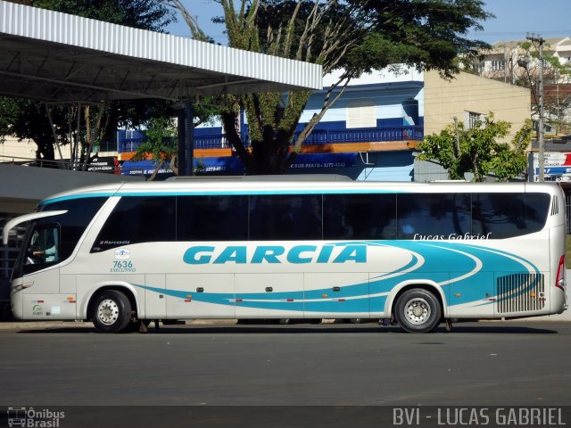 Viação Garcia 7636 na cidade de Telêmaco Borba, Paraná, Brasil, por Lucas Gabriel. Número da foto: #1169714.