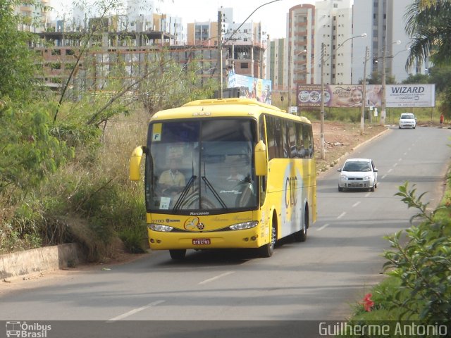 CVC Turismo 2703 na cidade de Caldas Novas, Goiás, Brasil, por Guilherme Antonio. Número da foto: #1169192.