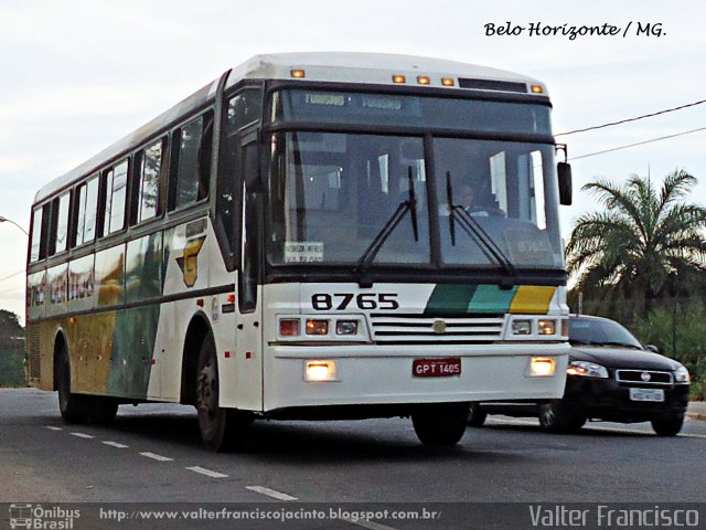 Empresa Gontijo de Transportes 8765 na cidade de Belo Horizonte, Minas Gerais, Brasil, por Valter Francisco. ID da foto: 1168113.