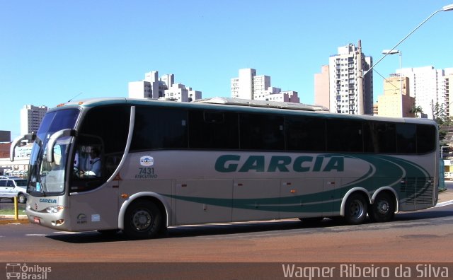 Viação Garcia 7431 na cidade de Ribeirão Preto, São Paulo, Brasil, por Wagner Ribeiro da Silva. Número da foto: #1172096.