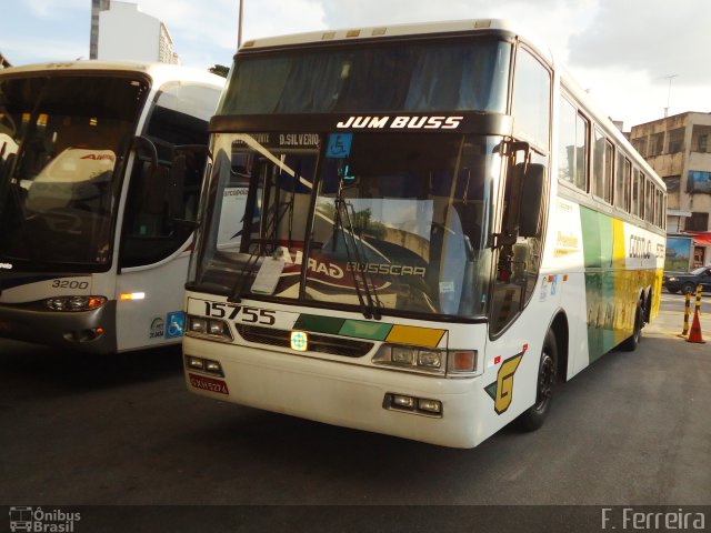 Empresa Gontijo de Transportes 15755 na cidade de Belo Horizonte, Minas Gerais, Brasil, por Fabri Ferreira. ID da foto: 1172156.