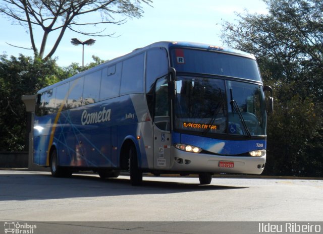 Viação Cometa 7249 na cidade de São Paulo, São Paulo, Brasil, por Ildeu Ribeiro. ID da foto: 1174425.