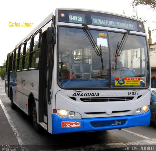 Rápido Araguaia 1602-2 na cidade de Goiânia, Goiás, Brasil, por Carlos Júnior. ID da foto: 1173713.