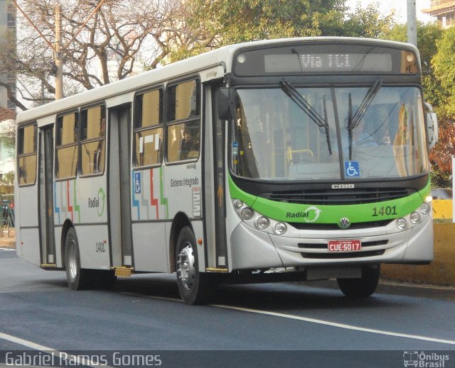 Viação Millenium 1401 na cidade de Piracicaba, São Paulo, Brasil, por Gabriel Ramos Gomes. Número da foto: #1176306.
