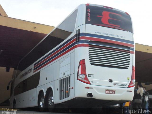 Expresso Embaixador 425 na cidade de Pelotas, Rio Grande do Sul, Brasil, por Felipe Alves. Número da foto: #1174853.