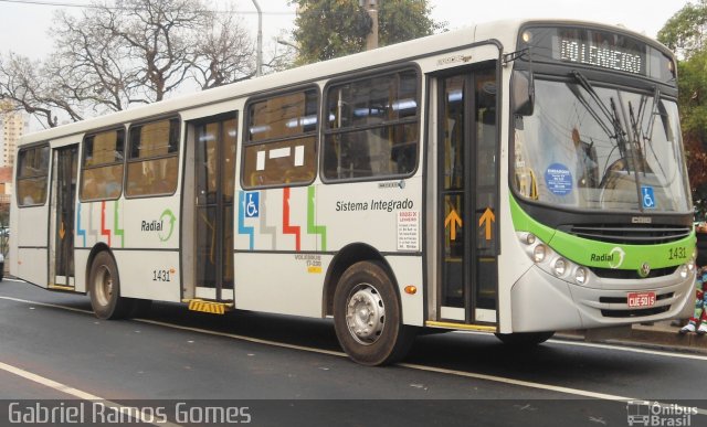 Viação Millenium 1431 na cidade de Piracicaba, São Paulo, Brasil, por Gabriel Ramos Gomes. Número da foto: #1176321.