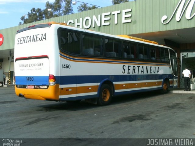 Viação Sertaneja 1450 na cidade de Caetanópolis, Minas Gerais, Brasil, por Josimar Vieira. Número da foto: #1175037.
