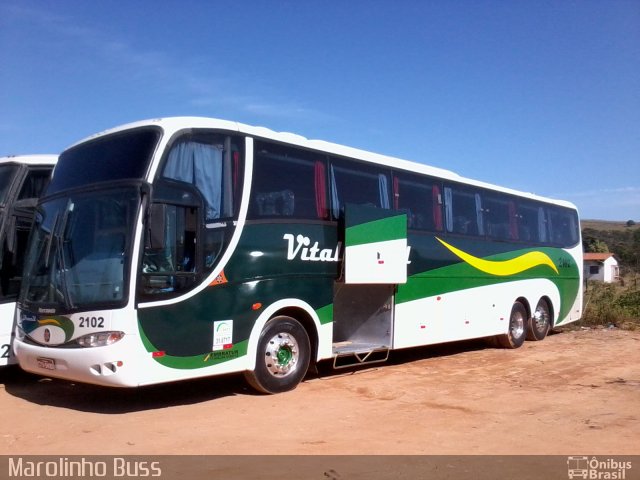 Auto Viação Vital Brazil 2102 na cidade de Campanha, Minas Gerais, Brasil, por Valdirene Pereira. Número da foto: #1176600.