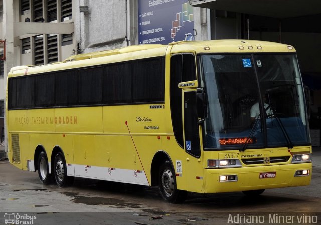 Viação Itapemirim 45317 na cidade de Rio de Janeiro, Rio de Janeiro, Brasil, por Adriano Minervino. Número da foto: #1178771.
