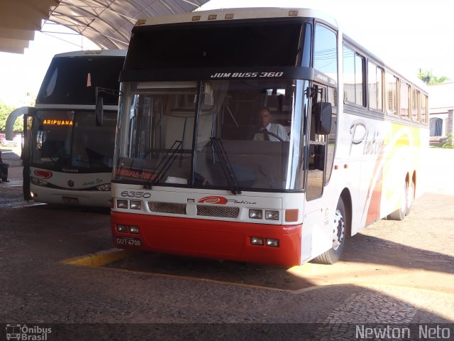 Viação Platina 6350 na cidade de Jataí, Goiás, Brasil, por Newton Vitorino Neto. Número da foto: #1177833.