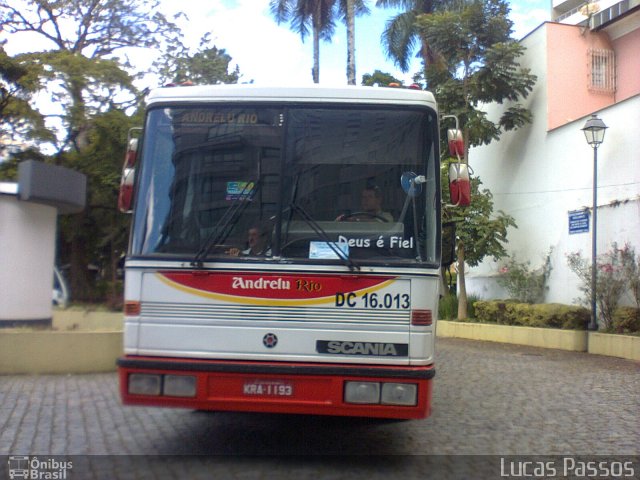 Andrelu Rio Transporte e Turismo DC 16.013 na cidade de Petrópolis, Rio de Janeiro, Brasil, por Lucas Passos. Número da foto: #1178925.