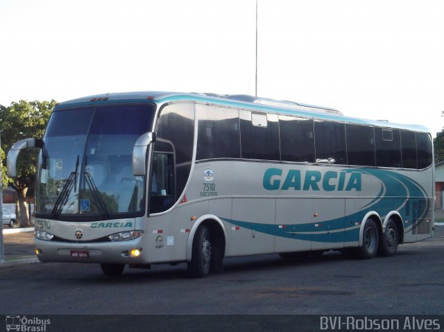 Viação Garcia 7510 na cidade de Paranavaí, Paraná, Brasil, por Robson Alves. Número da foto: #1176768.