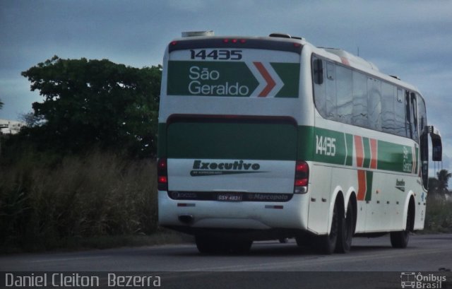 Cia. São Geraldo de Viação 14435 na cidade de Jaboatão dos Guararapes, Pernambuco, Brasil, por Daniel Cleiton  Bezerra. Número da foto: #1178201.