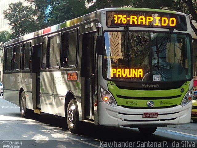 Transportes América B19542 na cidade de Rio de Janeiro, Rio de Janeiro, Brasil, por Kawhander Santana P. da Silva. Número da foto: #1178545.