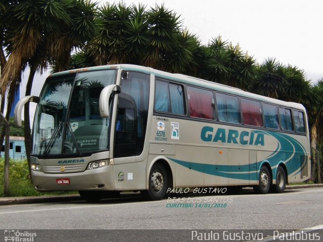 Viação Garcia 6578 na cidade de Curitiba, Paraná, Brasil, por Paulo Gustavo. ID da foto: 1179734.