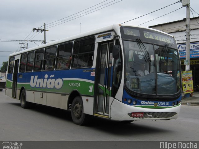 Viação União RJ 204.130 na cidade de Belford Roxo, Rio de Janeiro, Brasil, por Filipe Rocha. ID da foto: 1179295.