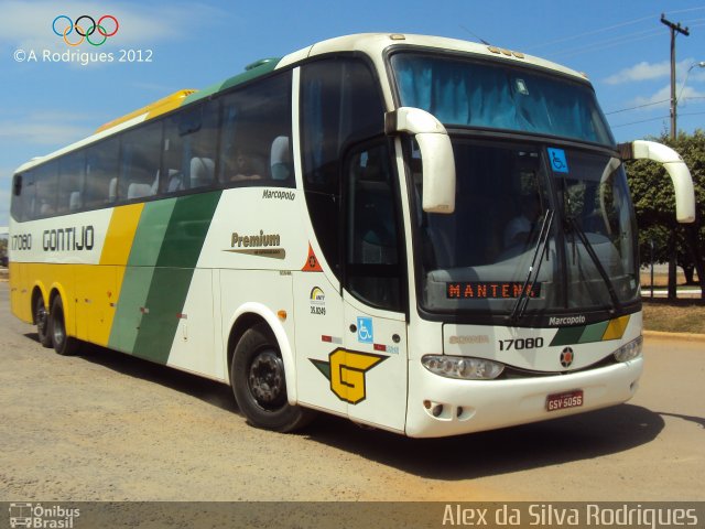 Empresa Gontijo de Transportes 17080 na cidade de Ariquemes, Rondônia, Brasil, por Alex da Silva Rodrigues. Número da foto: #1181228.