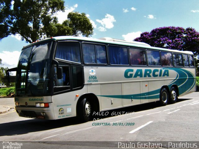 Viação Garcia 6906 na cidade de Curitiba, Paraná, Brasil, por Paulo Gustavo. Número da foto: #1181929.