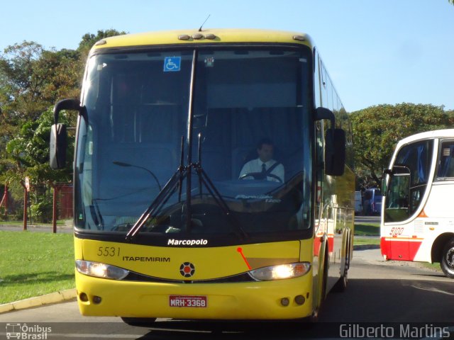 Viação Itapemirim 5531 na cidade de Vitória, Espírito Santo, Brasil, por Gilberto Martins. Número da foto: #1183349.