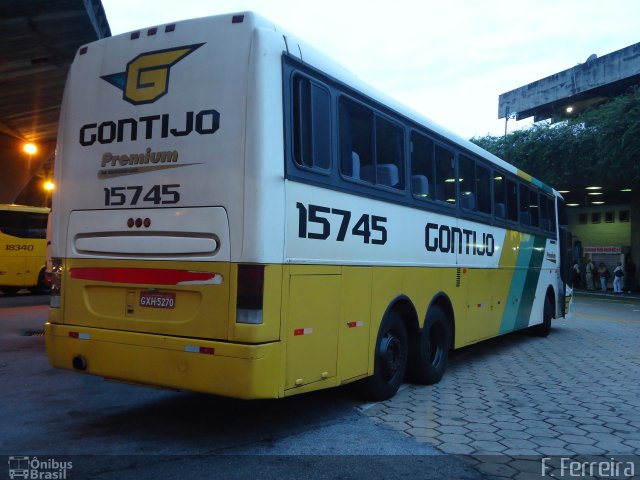 Empresa Gontijo de Transportes 15745 na cidade de Belo Horizonte, Minas Gerais, Brasil, por Fabri Ferreira. ID da foto: 1182946.