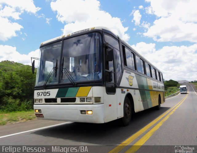 Empresa Gontijo de Transportes 9705 na cidade de Milagres, Bahia, Brasil, por Felipe Pessoa de Albuquerque. ID da foto: 1182600.