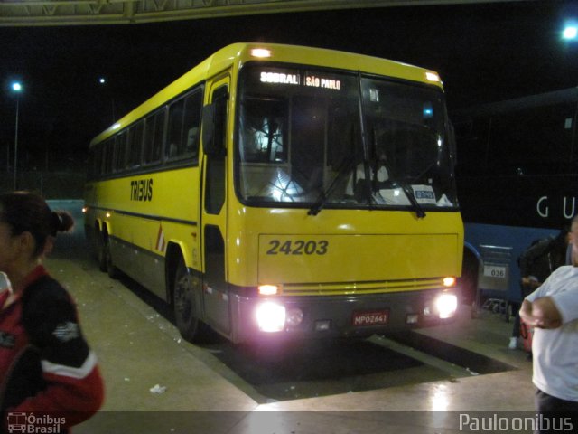 Viação Itapemirim 24203 na cidade de Brasília, Distrito Federal, Brasil, por Paulo Camillo Mendes Maria. Número da foto: #1183999.