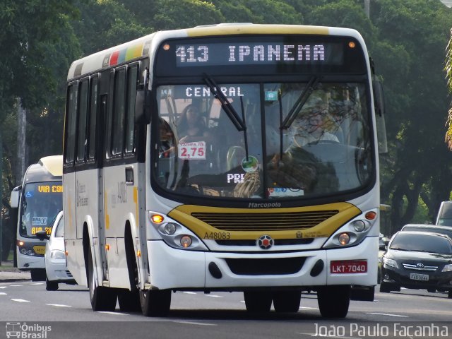 Auto Viação Alpha A48083 na cidade de Rio de Janeiro, Rio de Janeiro, Brasil, por João Paulo Façanha. ID da foto: 1183729.