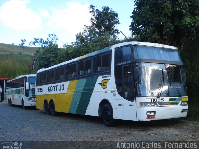 Empresa Gontijo de Transportes 11035 na cidade de João Monlevade, Minas Gerais, Brasil, por Antonio Carlos Fernandes. ID da foto: 1129122.