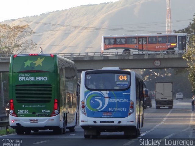 Gardel Turismo RJ 144.013 na cidade de Queimados, Rio de Janeiro, Brasil, por Sidcley Lourenço. Número da foto: #1129074.