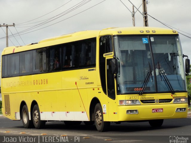 Viação Itapemirim 45325 na cidade de Teresina, Piauí, Brasil, por João Victor. ID da foto: 1129241.