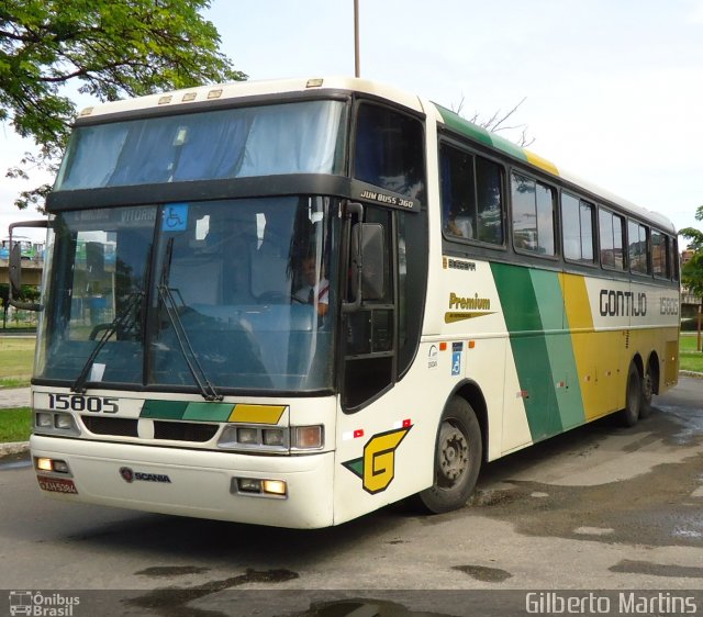 Empresa Gontijo de Transportes 15805 na cidade de Vitória, Espírito Santo, Brasil, por Gilberto Martins. ID da foto: 1130414.