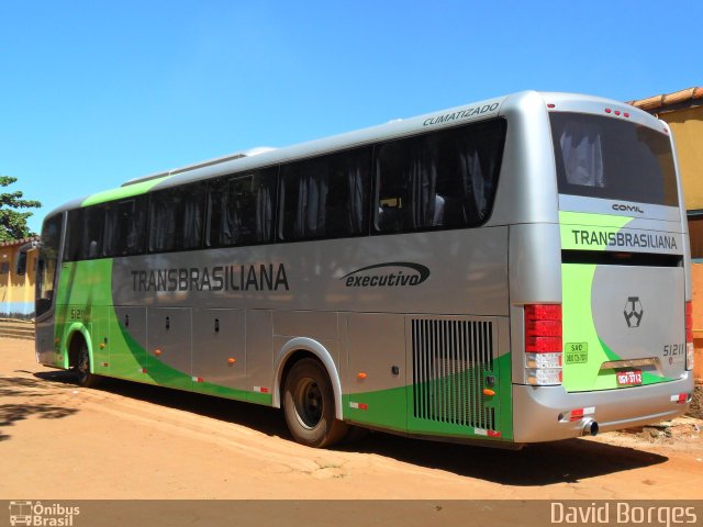 Transbrasiliana Transportes e Turismo 51211 na cidade de Guaraí, Tocantins, Brasil, por David Borges. Número da foto: #1186334.