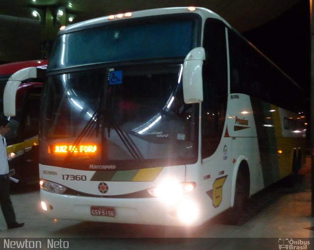 Empresa Gontijo de Transportes 17360 na cidade de Uberlândia, Minas Gerais, Brasil, por Newton Vitorino Neto. Número da foto: #1189270.