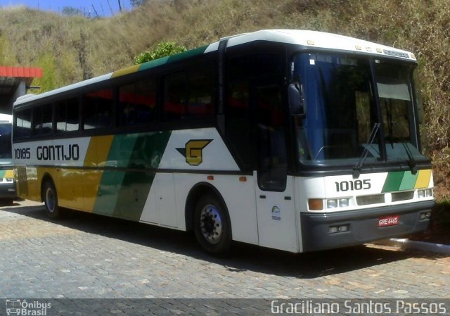 Empresa Gontijo de Transportes 10185 na cidade de João Monlevade, Minas Gerais, Brasil, por Graciliano Santos Passos. ID da foto: 1188633.