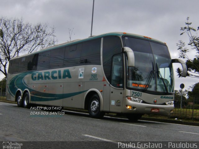 Viação Garcia 7501 na cidade de Curitiba, Paraná, Brasil, por Paulo Gustavo. Número da foto: #1189535.