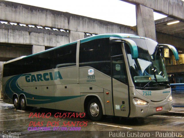 Viação Garcia 7532 na cidade de Curitiba, Paraná, Brasil, por Paulo Gustavo. Número da foto: #1189573.
