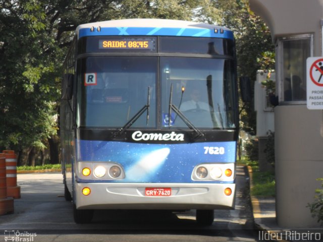 Viação Cometa 7620 na cidade de São Paulo, São Paulo, Brasil, por Ildeu Ribeiro. ID da foto: 1189160.