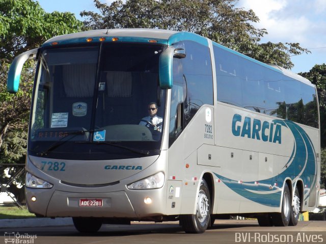 Viação Garcia 7282 na cidade de Maringá, Paraná, Brasil, por Robson Alves. ID da foto: 1132243.