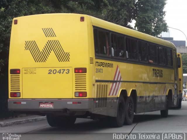 Viação Itapemirim 20473 na cidade de São Paulo, São Paulo, Brasil, por Roberto Teixeira. Número da foto: #1133906.