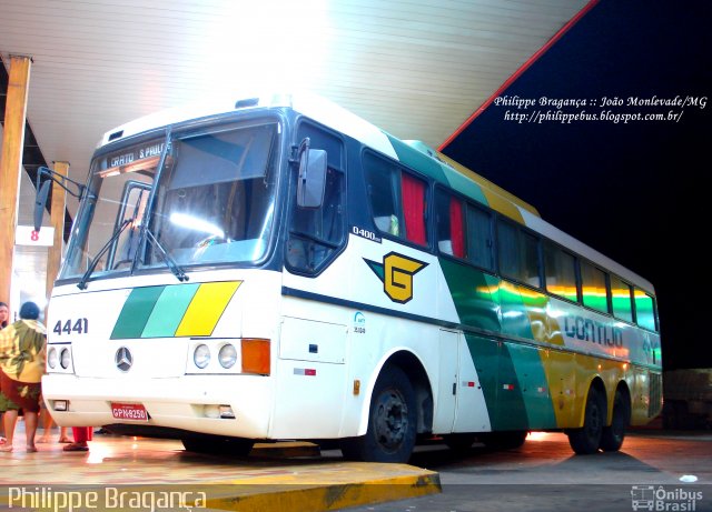 Empresa Gontijo de Transportes 4441 na cidade de João Monlevade, Minas Gerais, Brasil, por Philippe Almeida. Número da foto: #1136249.