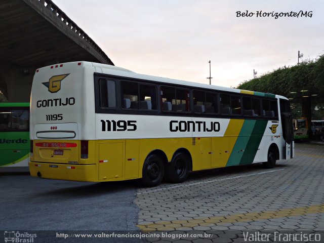 Empresa Gontijo de Transportes 11195 na cidade de Belo Horizonte, Minas Gerais, Brasil, por Valter Francisco. ID da foto: 1134896.