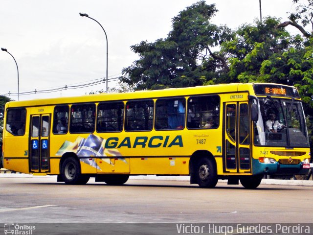 Viação Garcia 7487 na cidade de Maringá, Paraná, Brasil, por Victor Hugo Guedes Pereira. ID da foto: 1136698.