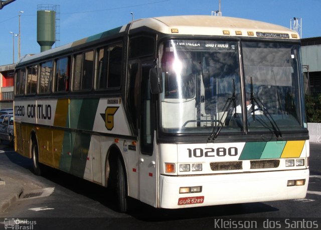 Empresa Gontijo de Transportes 10280 na cidade de Belo Horizonte, Minas Gerais, Brasil, por Kleisson  dos Santos. Número da foto: #1139170.